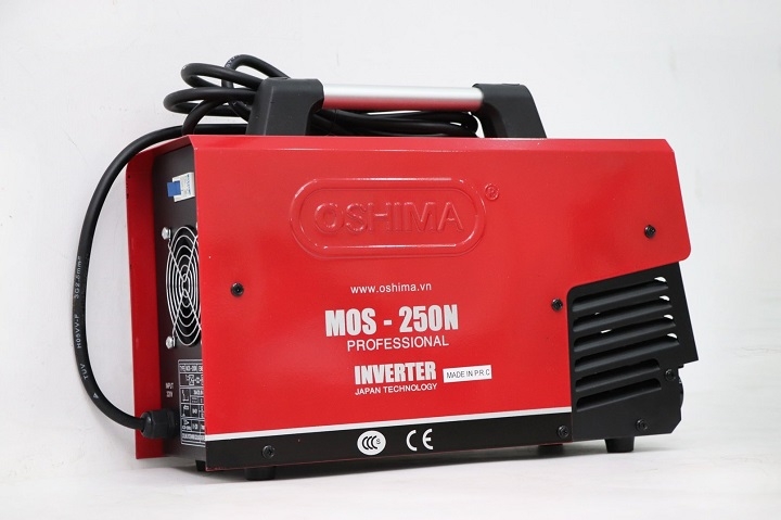 Máy hàn Oshima MOS 250N đỏ 1 pha 3 bo