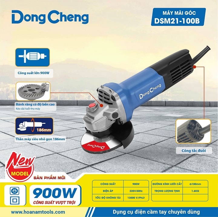 Máy mài góc DONGCHENG 900W DSM21-100B