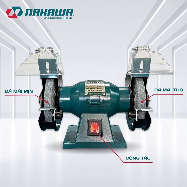 Máy mài hai đá NAKAWA 180W 1/4HP NK-MM180