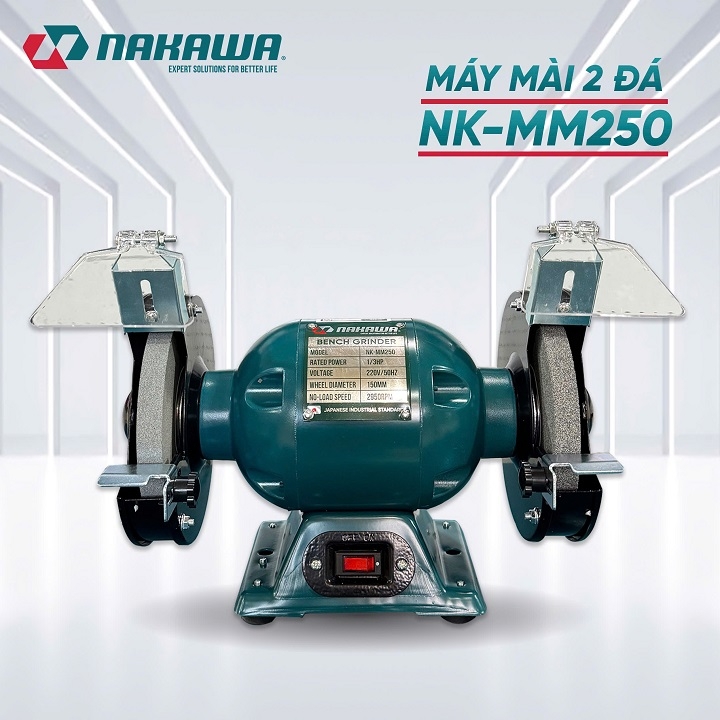 Máy mài hai đá NAKAWA 250W 1/3HP NK-MM250
