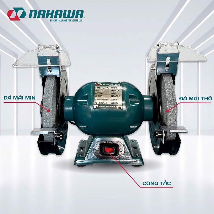 Máy mài hai đá NAKAWA 375W 1/2HP NK-MM375