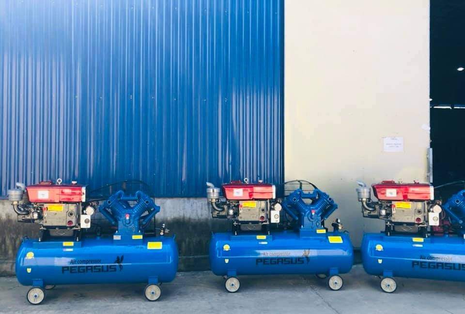 Máy Nén Khí Đầu Nổ Chạy Dầu Pegasus 20HP 500L TM-W-2.0/8-500L