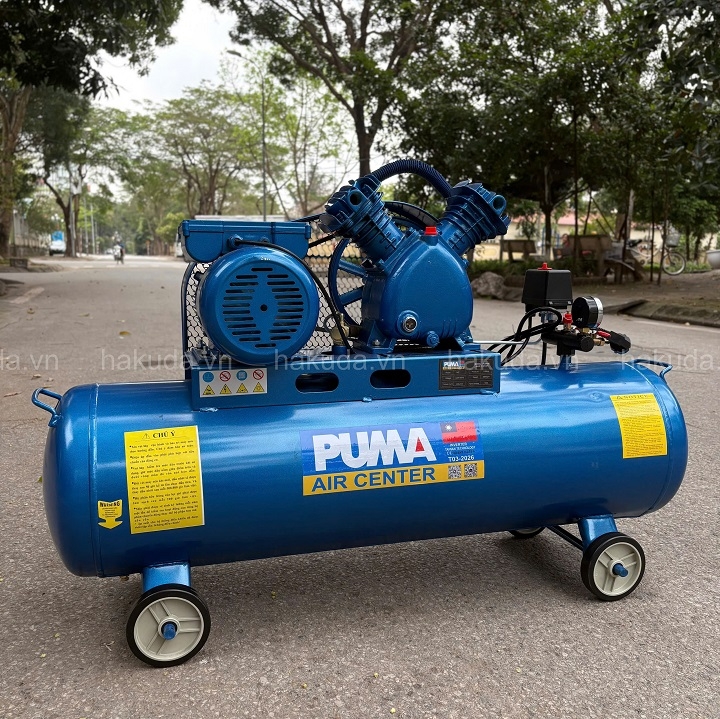 Máy nén khí dây đai Puma 3HP 100L PK 20100 1 pha