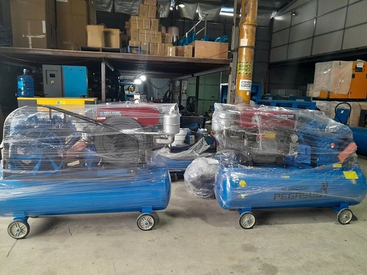 Máy nén khí dây đai chạy dầu PEGALION 500L 10HP TM-W-1.0/8-500L