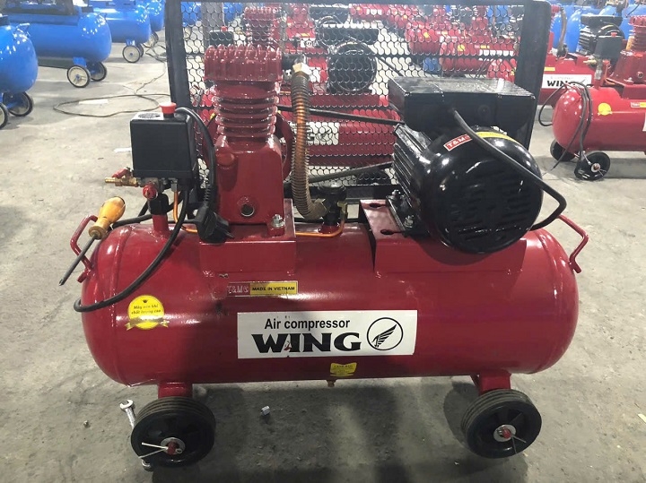 Máy nén khí dây đai WING 1HP 50L TW-V-0.1/8-50L