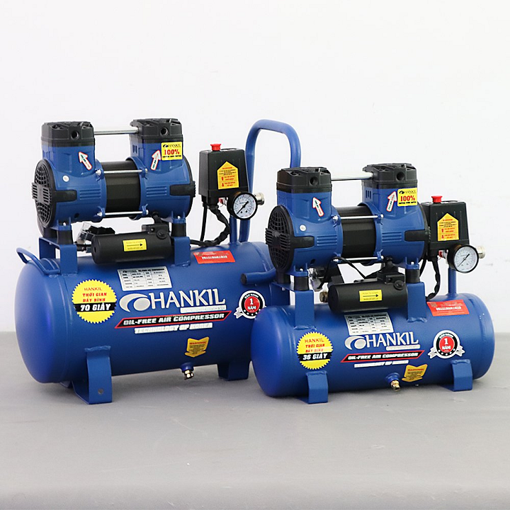 Máy nén khí không dầu 1.5HP 12L HANKIL 12-1.5