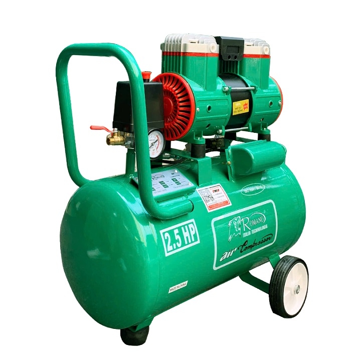 Máy Nén Khí Không Dầu 2.5HP Romano RM26H30L 30L Lên Hơi Nhanh