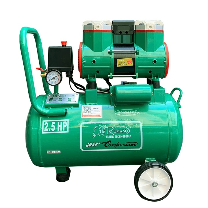 Máy Nén Khí Không Dầu 2.5HP Romano ROMA25-30 30L Lên Hơi Nhanh