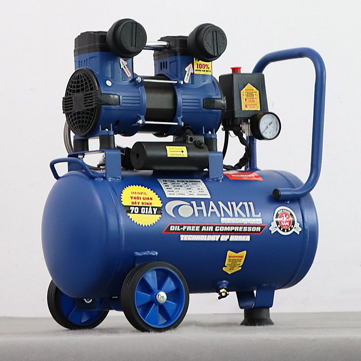 Máy nén khí không dầu mini 2HP 24L HANKIL 24-2.0