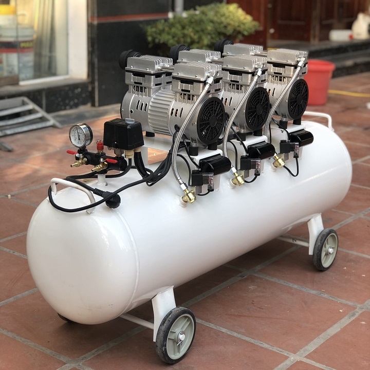 Máy nén khí không dầu giảm âm 120L PEGALION 3HP TM-OF750x3-120L