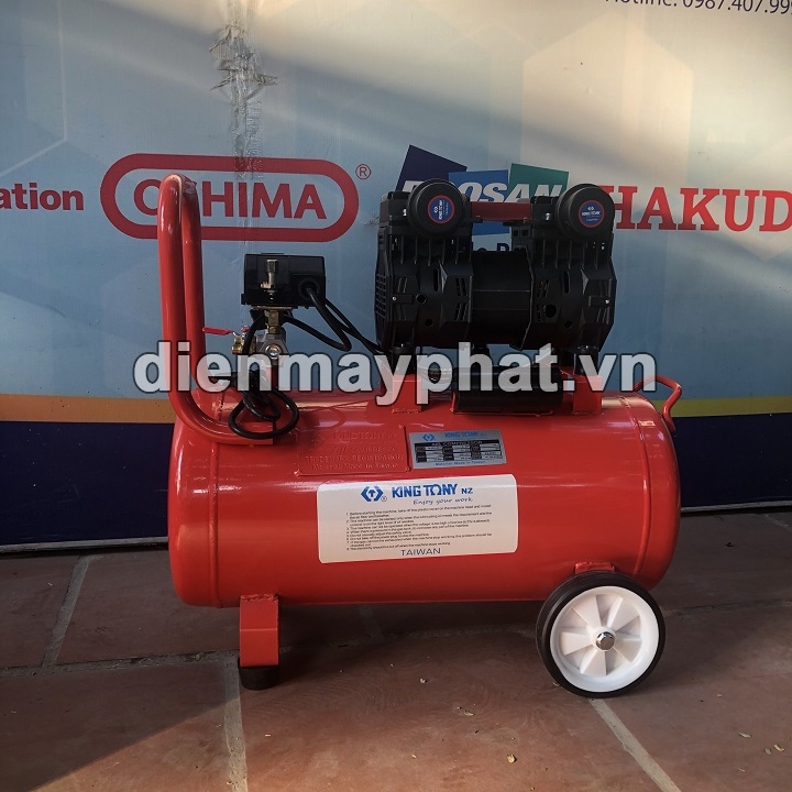 Máy Nén Khí Không Dầu Giảm Âm Kingtony 3HP 50L KI-50C/F-1