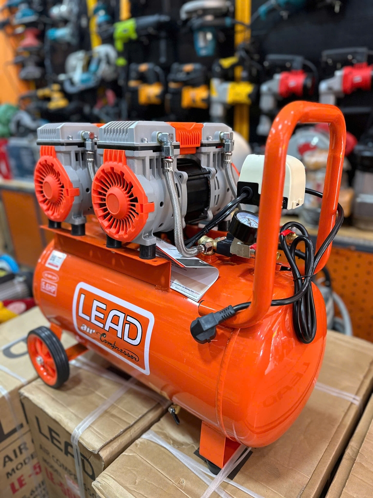Máy nén khí không dầu LEAD 5.6HP 52L LE-56H52L lên hơi siêu nhanh