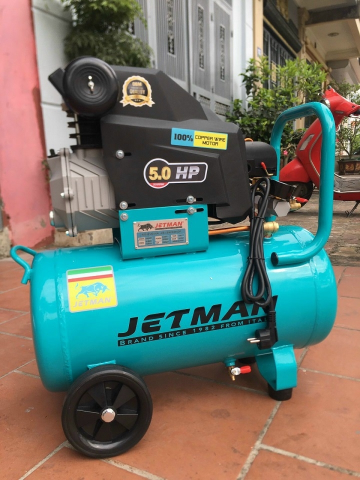 Máy Nén Khí Liền Trục 2 Tụ Jetman 50L JM-50F 5HP