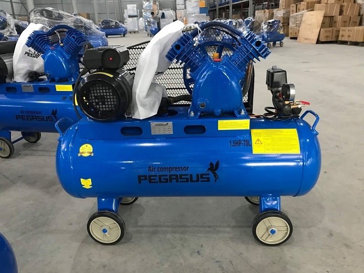 Máy Nén Khí Dây Đai Pegasus 1.5HP 70L TM-V-0.12/8-70L