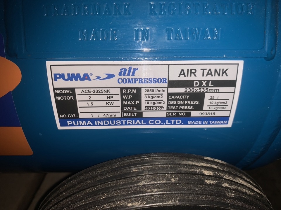 Máy Nén Khí Puma ACE-2025NK 2HP 25L