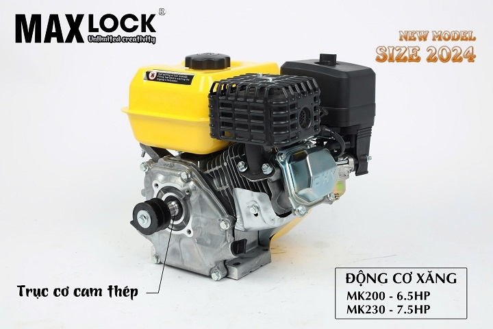 Máy nổ chạy xăng MAXLOCK 7.5HP MK230