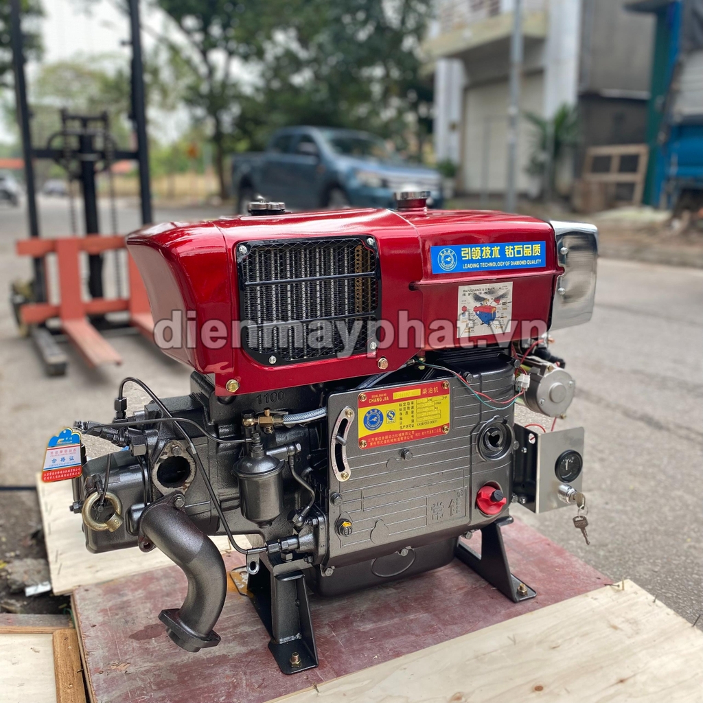 Máy Nổ Dầu Changjia 15Hp CJ ZS1100NM (D15 Gió Đèn Đề)