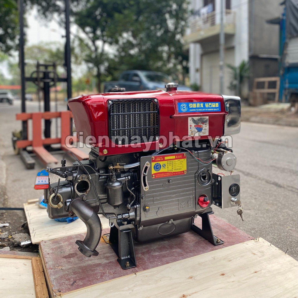 Máy Nổ Dầu Changjia 15Hp CJ ZS1100NM (D15 Gió Đèn Đề)
