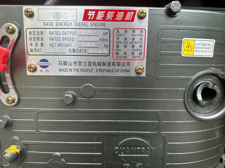 Máy Nổ Dầu QUANTRAI 35HP S1135ND (D35 Gió Đề)