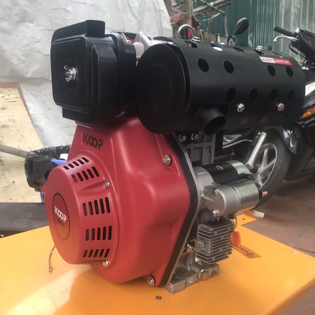 Máy nổ chạy dầu KOOP 10.3HP KD192FE có đề