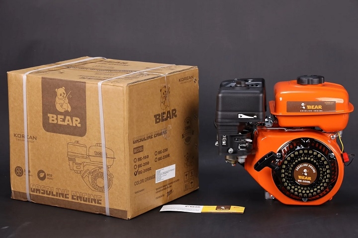 Máy nổ động cơ xăng BEAR 6.5HP BE-200R trục lệch