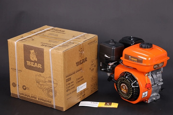 Máy nổ động cơ xăng BEAR 6.5HP BE-200R trục lệch