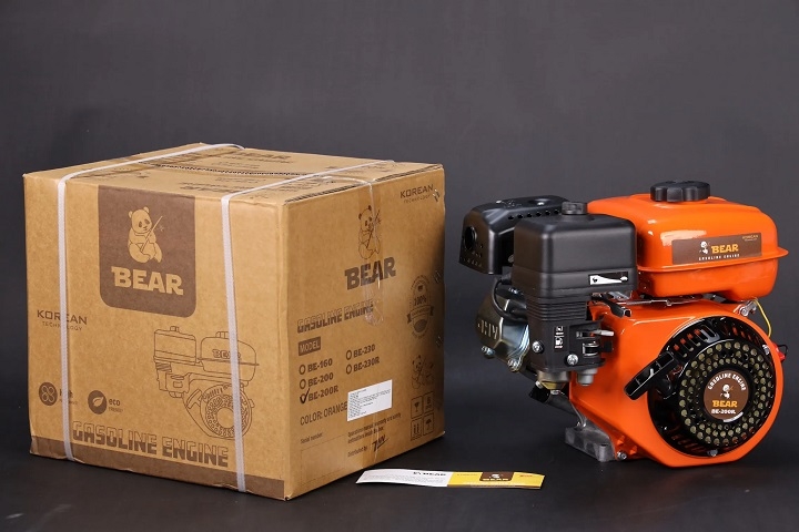 Máy nổ động cơ xăng BEAR 6.5HP BE-200R trục lệch