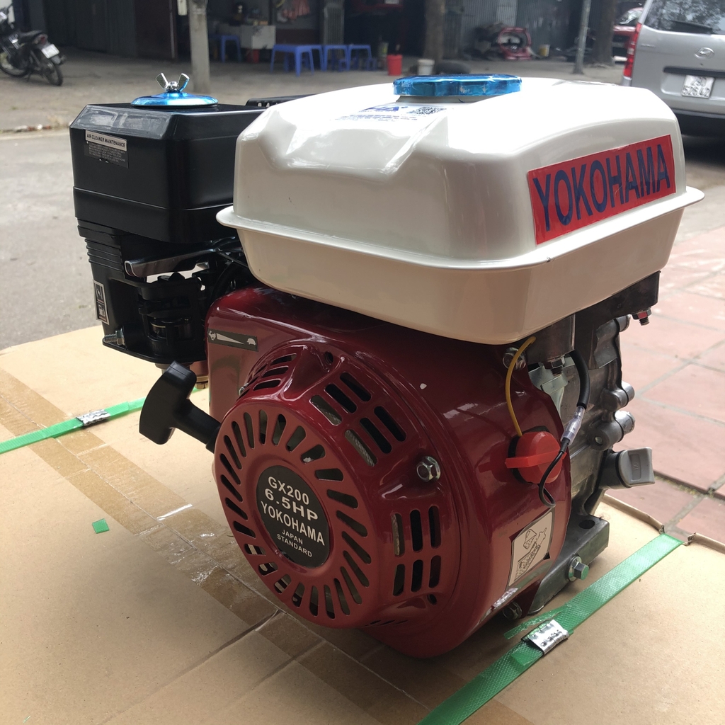 Máy nổ chạy xăng YOKOHAMA 6.5HP GX-200L trục lệch