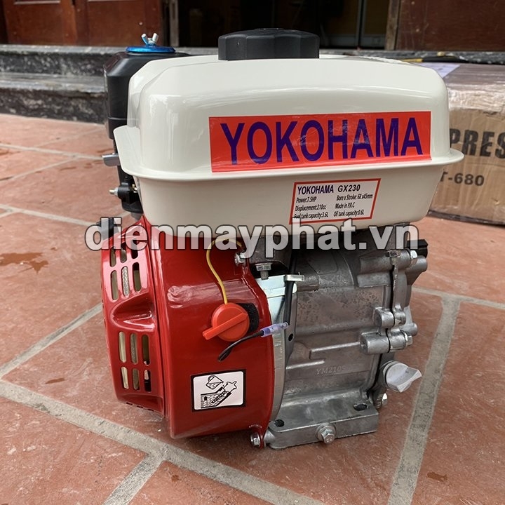 Máy nổ chạy xăng YOKOHAMA 7.5HP GX230-CH zen hoa
