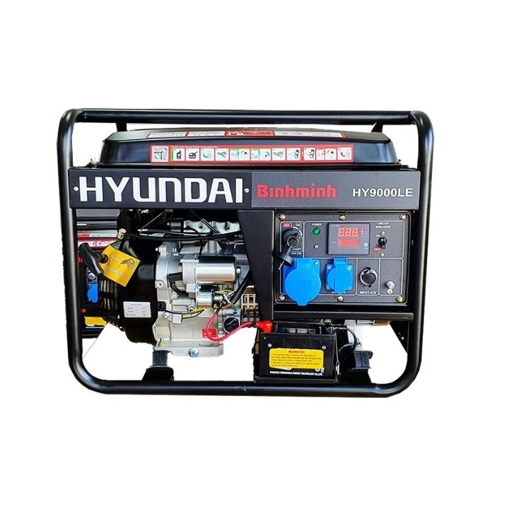 Máy phát điện chạy xăng có đề HUYNDAI 6KW HY9000LE