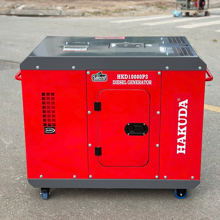 Máy phát điện chạy dầu 10kW HAKUDA HKD10000P3 chống ồn 3 pha