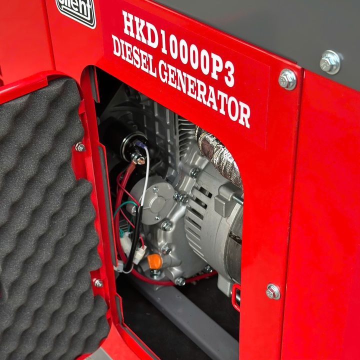 Máy phát điện chạy dầu 10kW HAKUDA HKD10000P3 chống ồn 3 pha