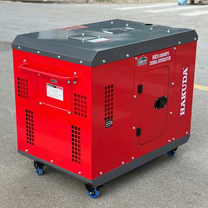 Máy phát điện chạy dầu 10kW HAKUDA HKD10000P3 chống ồn 3 pha