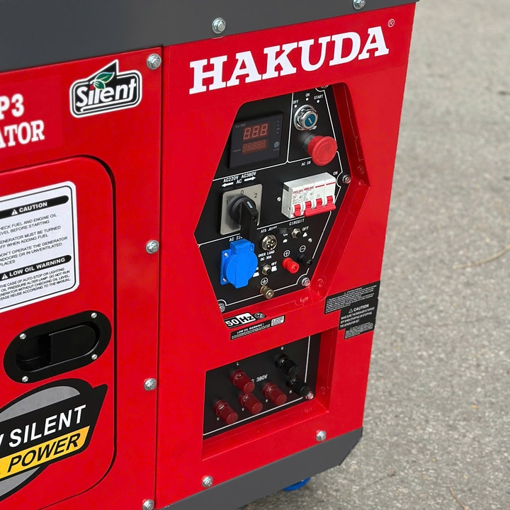 Máy phát điện chạy dầu diesel HAKUDA 10KW HKD10000P3 3 pha