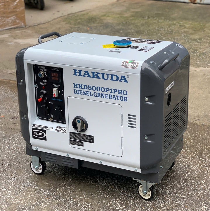 Máy phát điện chạy dầu diesel 5KW HAKUDA HKD5000P1PRO siêu cách âm