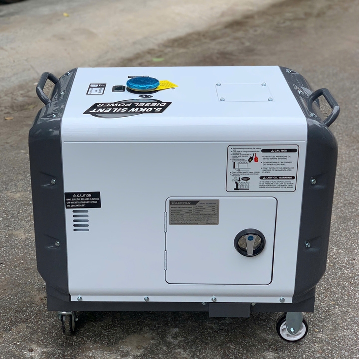 Máy phát điện chạy dầu 5KW HAKUDA HKD5000P1PRO siêu cách âm