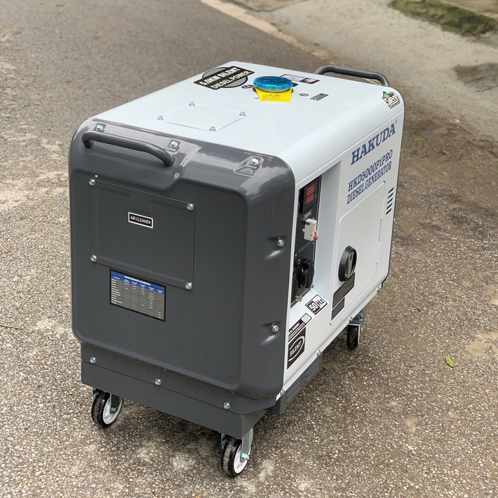 Máy phát điện chạy dầu diesel 5KW HAKUDA HKD5000P1PRO siêu cách âm