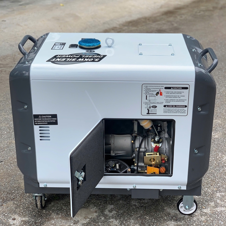 Máy phát điện chạy dầu 5KW HAKUDA HKD5000P1PRO siêu cách âm