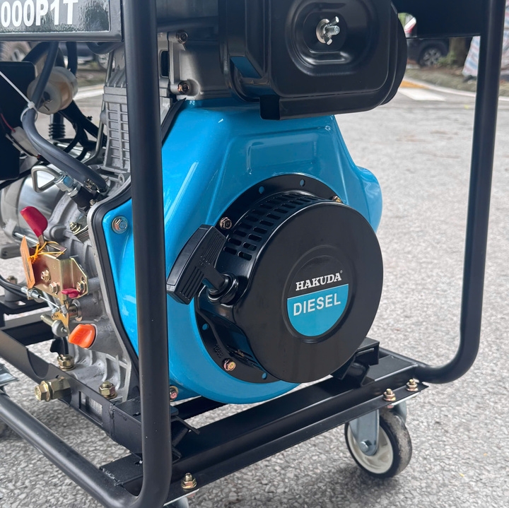 Máy phát điện chạy dầu diesel HAKUDA 5KW HKD5000P1T đề