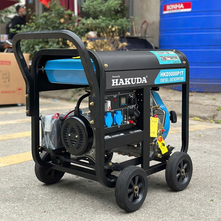 Máy phát điện chạy dầu HAKUDA 5KW HKD5000P1T