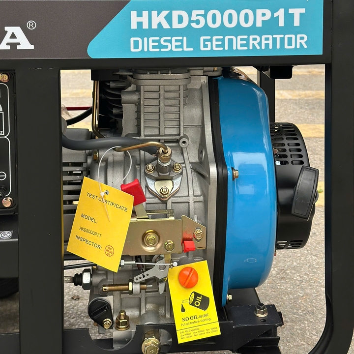 Máy phát điện chạy dầu diesel HAKUDA 5KW HKD5000P1T đề