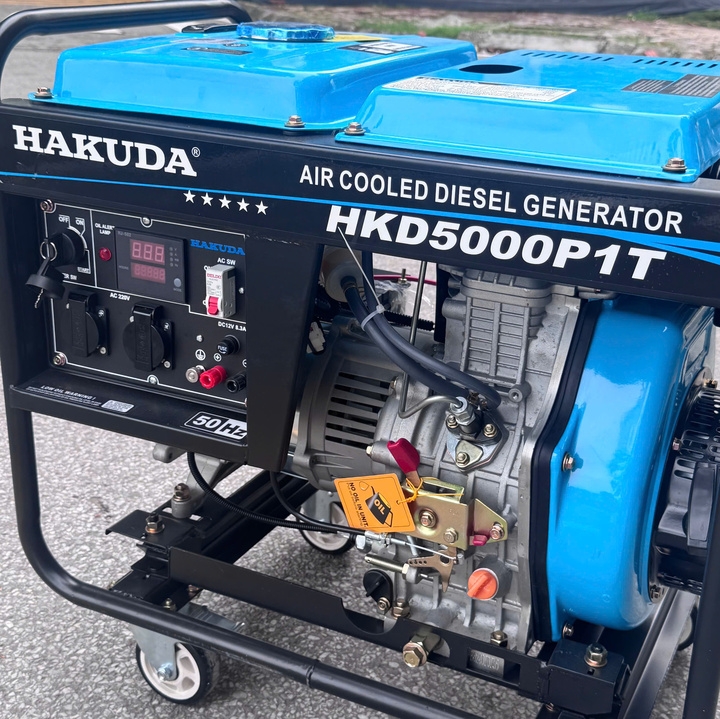 Máy phát điện chạy dầu HAKUDA 5KW HKD5000P1T