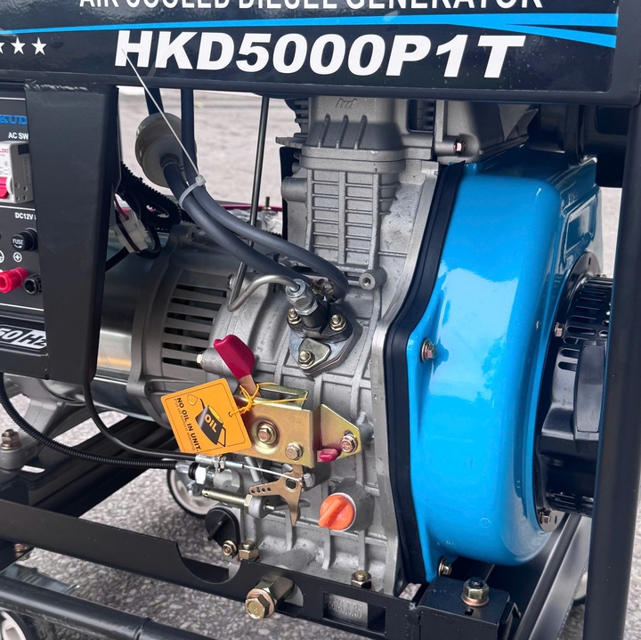 Máy phát điện chạy dầu diesel HAKUDA 5KW HKD5000P1T đề