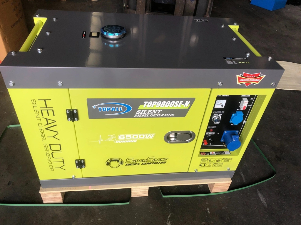 Máy Phát Điện Chạy Dầu Topall 6Kw TOP9800SE-N