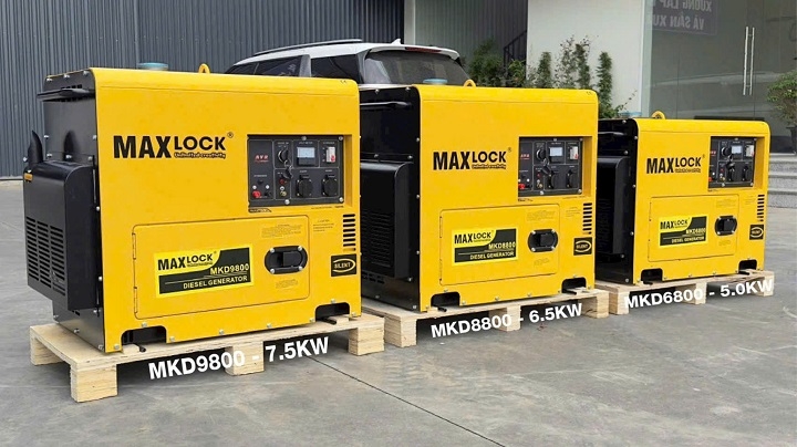 Máy phát điện chạy dầu 7.5KW MAXLOCK MKD9800