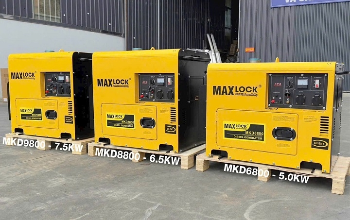 Máy phát điện chạy dầu 7.5KW MAXLOCK MKD9800