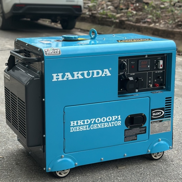 Máy phát điện chạy dầu diesel 7KW HAKUDA HKD7000P1 chống ồn