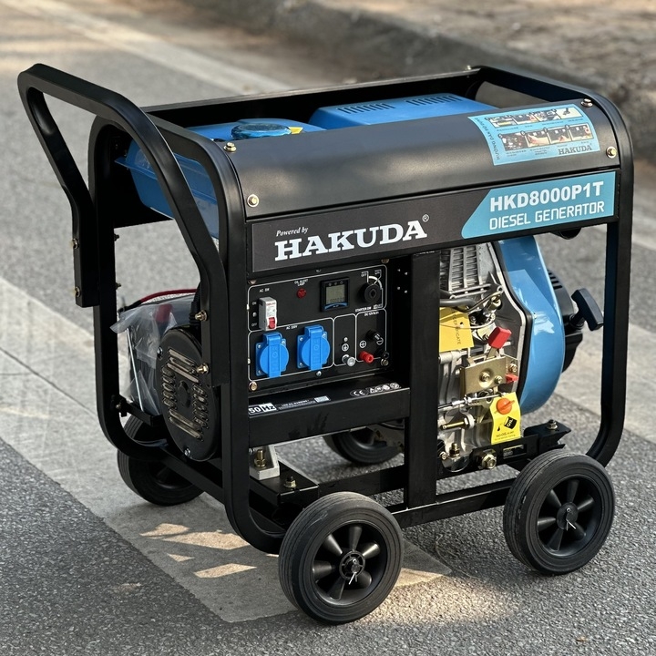Máy phát điện chạy dầu HAKUDA 8KW HKD8000P1T