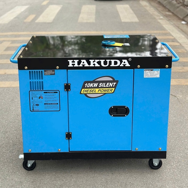 Máy phát điện chạy dầu HAKUDA 10KW HKD10000P3A tích hợp 1-3 pha