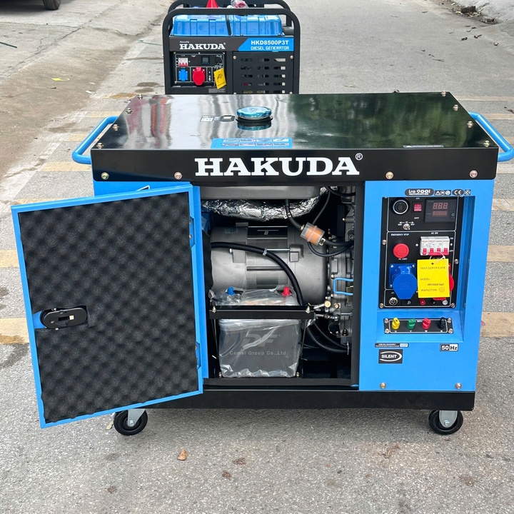Máy phát điện chạy dầu diesel 10KW HAKUDA HKD10000P3AEP tích hợp 1-3 pha